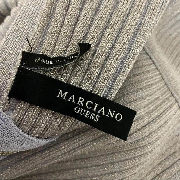 Guess Marciano - Lavender Purple and Gold Bodycon Midi Dress - Picture 7 of 12